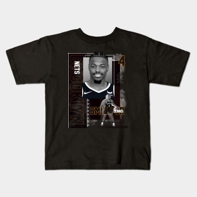 Brooklyn Nets Dennis Smith Jr 4 Kids T-Shirt by today.i.am.sad